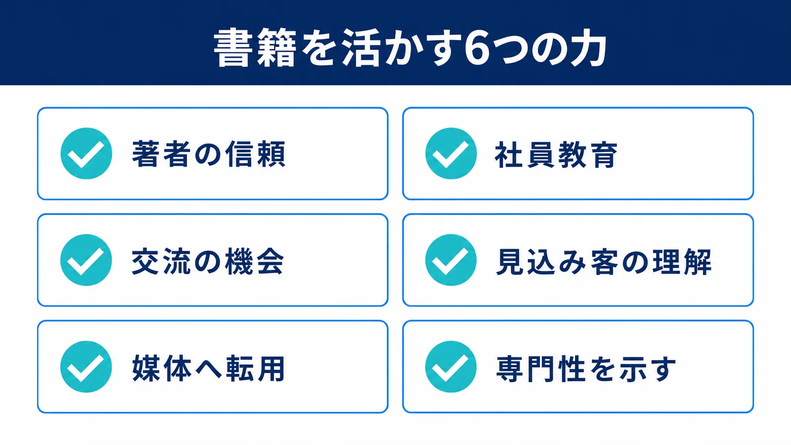 書籍を活かす6つの力の一覧図解