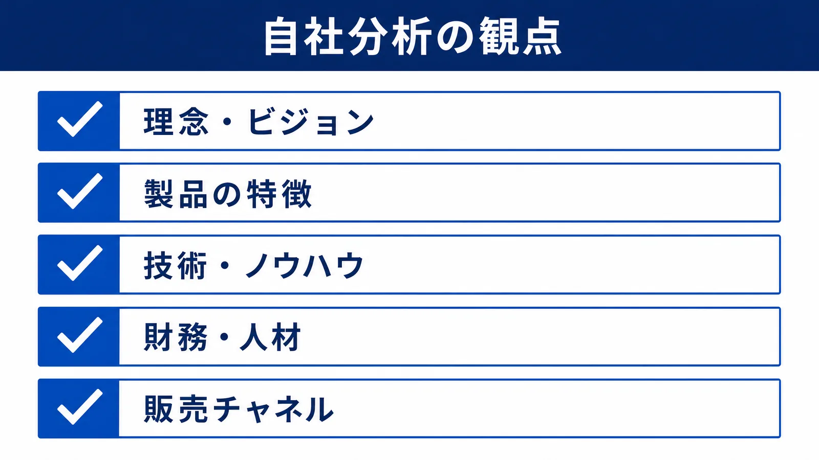 3C自社分析の観点の図解